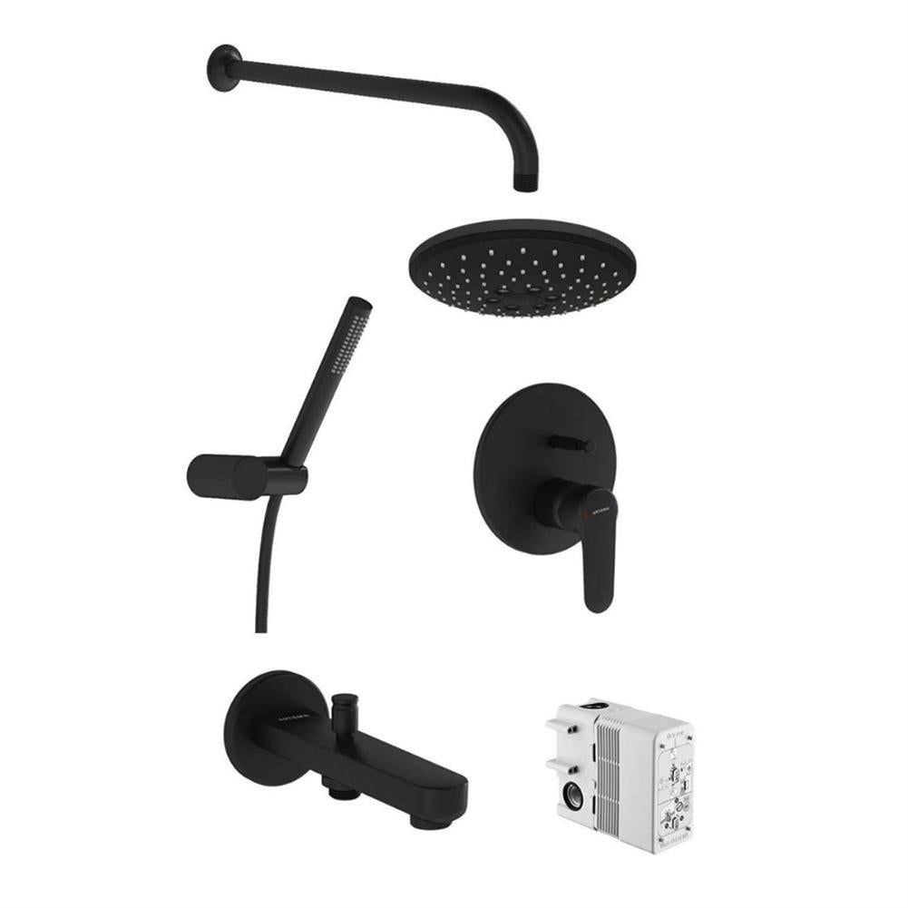 Vitra Root Round Ankastre Duş Seti Mat Siyah A4929536