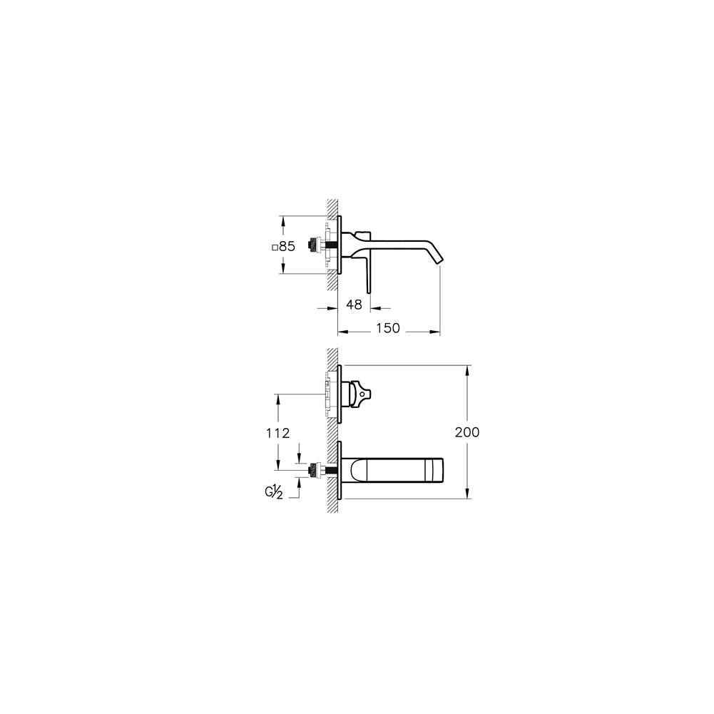 VitrA Suit Ankastre Lavabo Bataryası Sıva Üstü Grubu Soft Altın A4278274