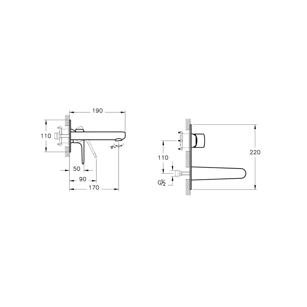 Vitra Root Round Ankastre Lavabo Bataryası A4272123