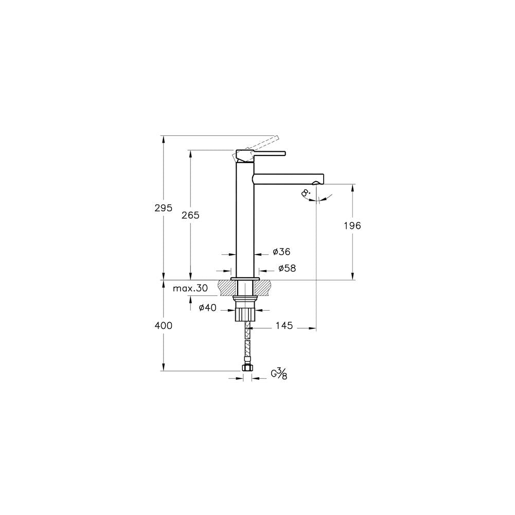 Origin Lavabo Bataryası Yüksek  A42557