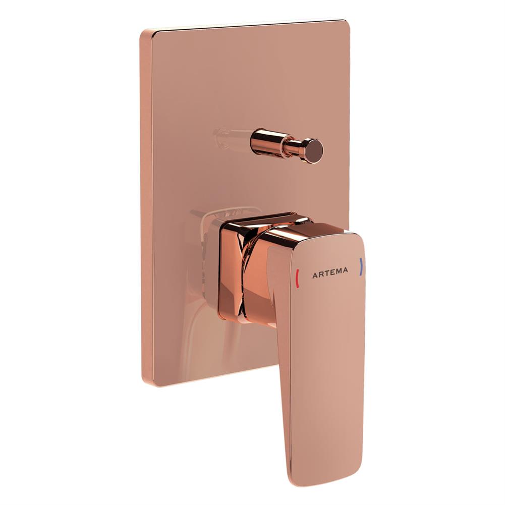 Vitra Root Square Ankastre Banyo Bataryası Bakır A4275226