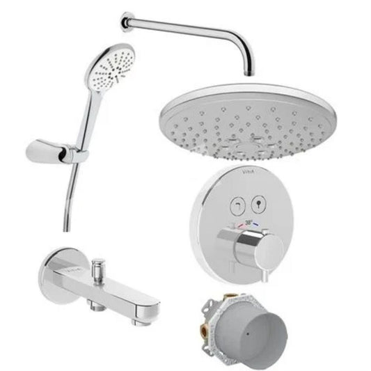 Vitra Aquaheat Ankastre Termostatik Duş Seti Krom A49293