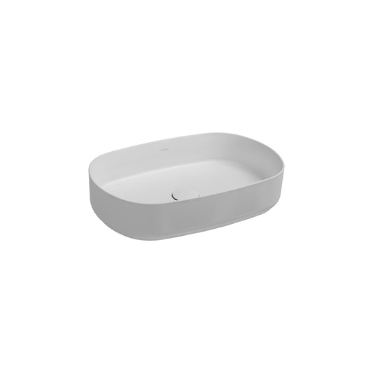 Infinity Tezgah Üstü Lavabo 55 cm Parlak Beyaz