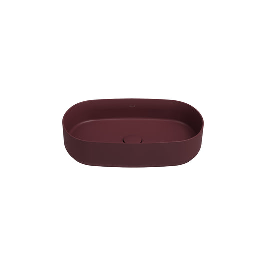 Infinity Tezgah Üstü Lavabo 55 cm Rustıc Bordo